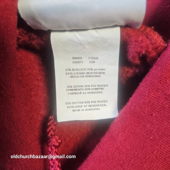 Champion Burgundy 2XL XXL Pullover Hoodie Windy City CHICAGO 50/50 Blend - Picture 4 of 4